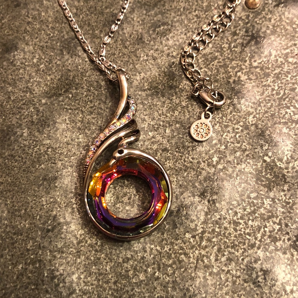 Kate Lynn Rise From the Ashes Phoenix Pendant Necklace with multiple colors